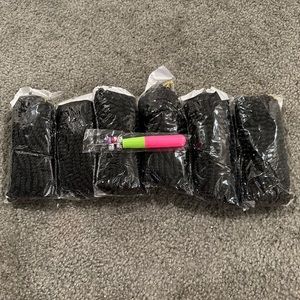 Spring twist hair 10 inch 1B-6P 6 pack